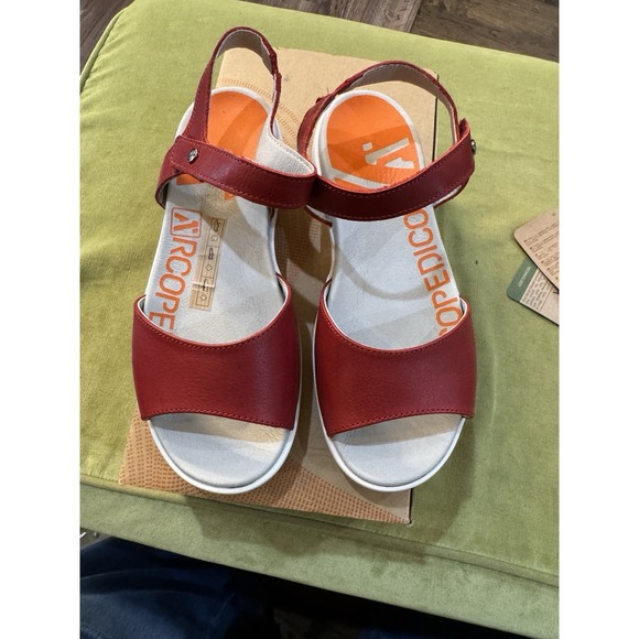 Arcopedico Women's‎ Rapa Nui Sandal Red Size 36 US 5.5-6 Comfort - Picture 2 of 9